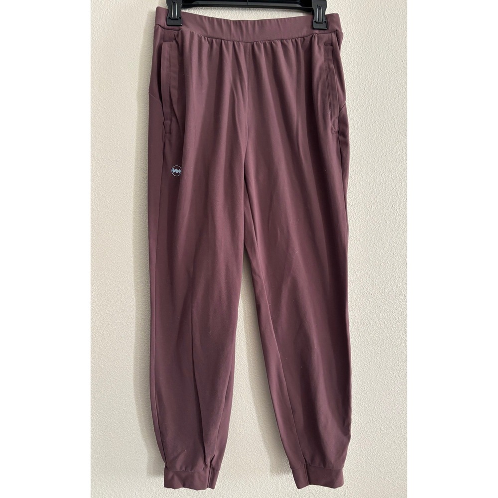 Janji Women S Purple Mercury Knit Leggings Pants Stretch Run Athletic Gym Wear